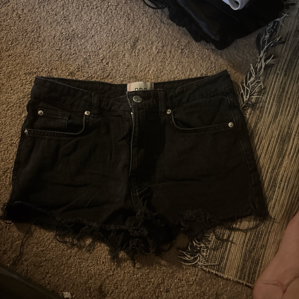BDG Black Jean Shorts